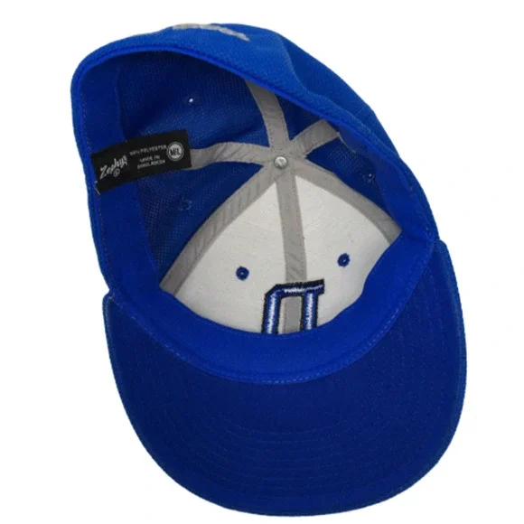 Los Angeles Dodgers Baseball Cap MLB Blue Gray Zephyr Fitted Size M/L Hat - Picture 7 of 8